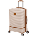 thumbnail interactive-video image 1 of it luggage Replicating Hardside 27" Medium Checked Expandable Fashion Spinner Luggage, Cream, 1 of 7