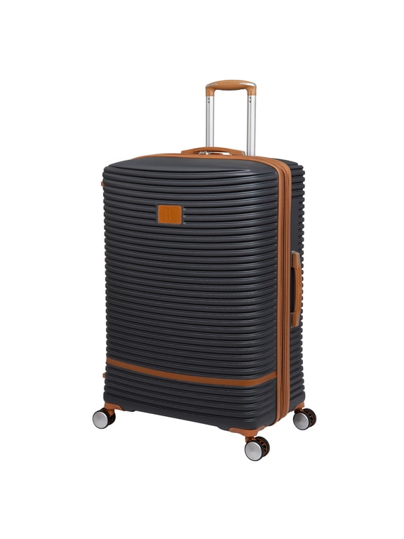 Replicating Hardside 31" Large Checked Expandable Fashion Spinner Luggage, Gray