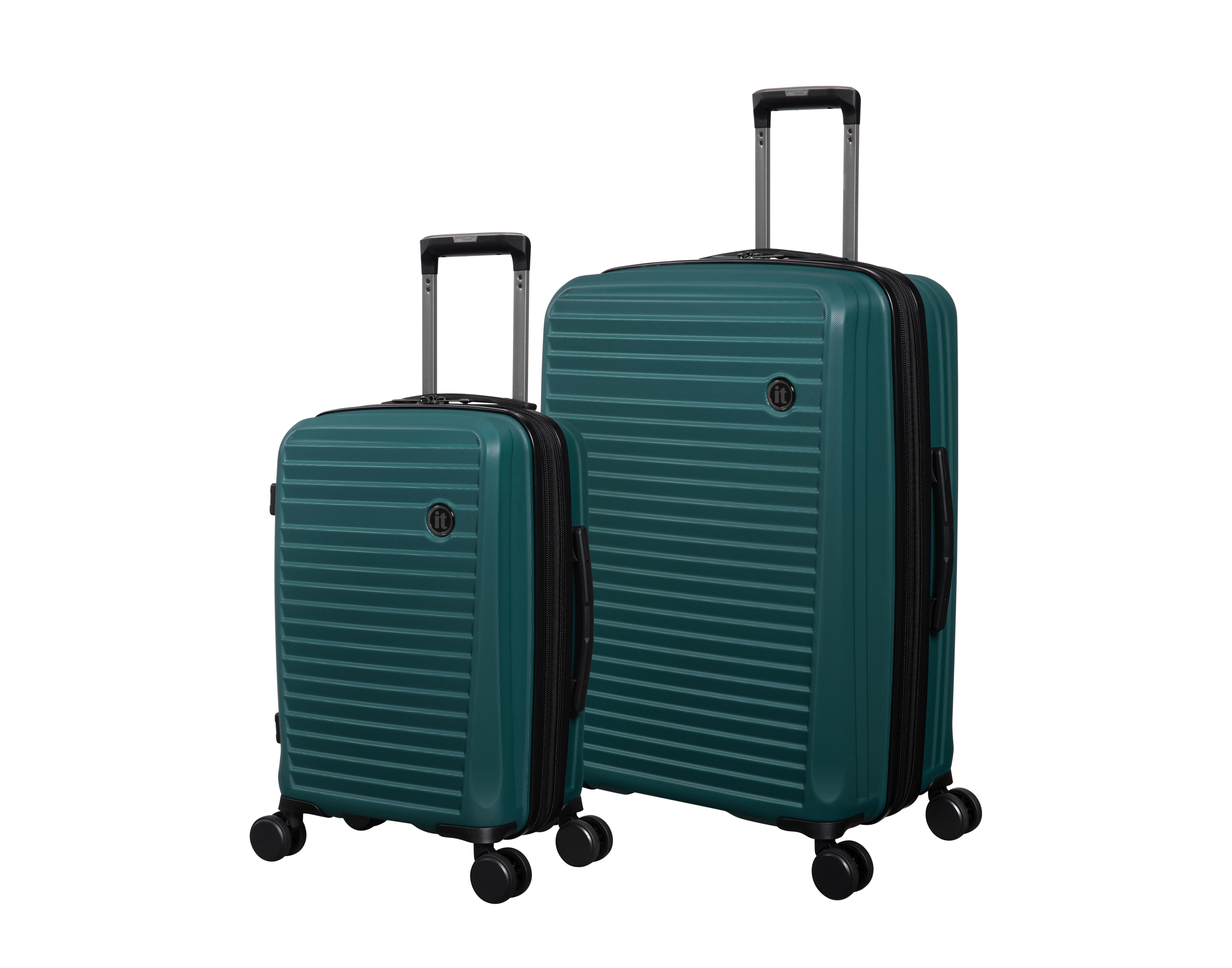 it Luggage Sensational 2 Piece Hardside Spinner Set for Adults, Mediterranean Green