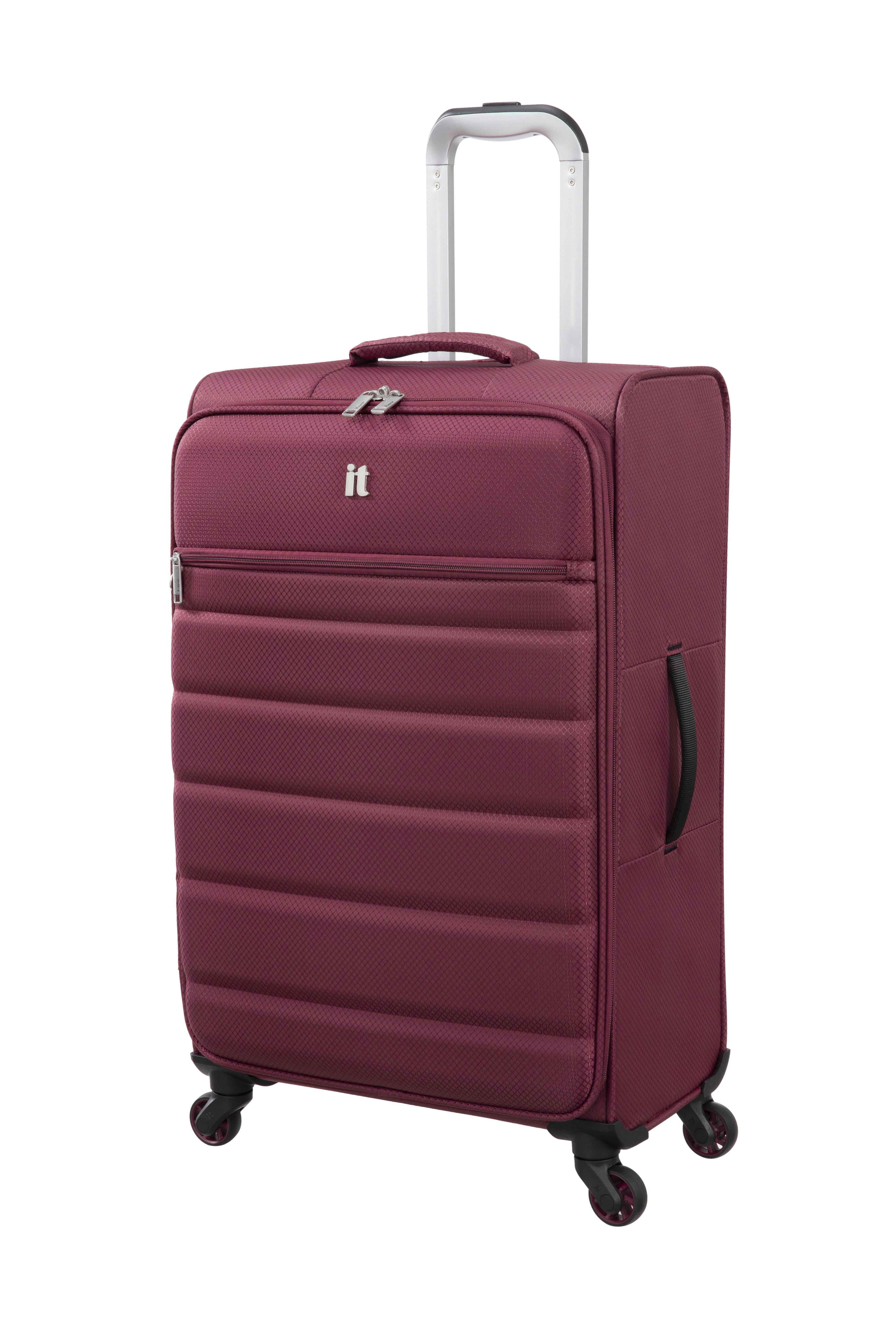 it luggage Striving 27" Softside Checked 8 Wheel Spinner, Tibetan Red