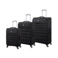 thumbnail image 1 of it luggage Striving 3 Piece Set Softside Carry-On 8 Wheel Spinner, Black, 1 of 13