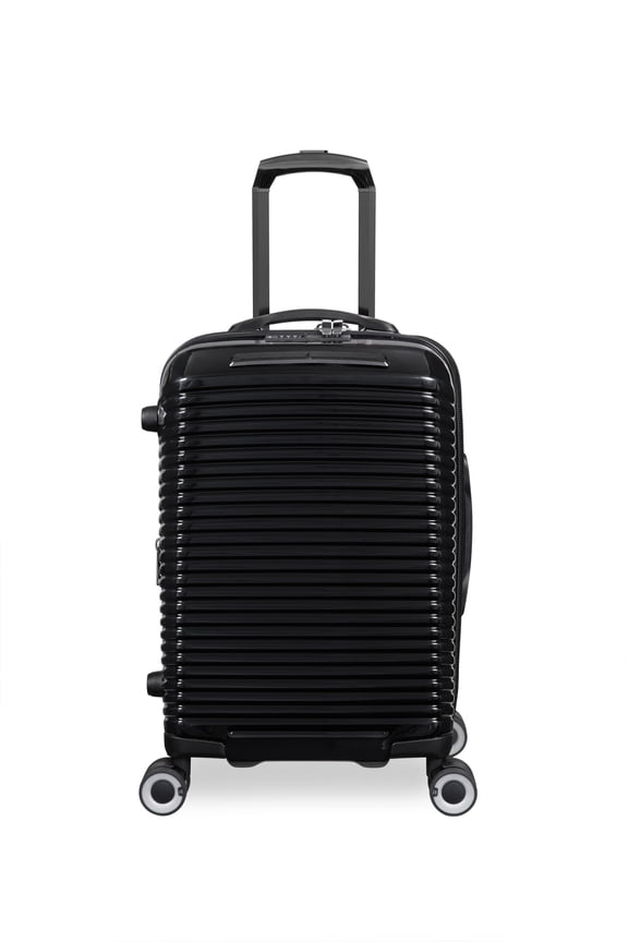 Traversed 21" Hardside Carry-On 8 Wheel Expandable Luggage Suitcase Spinner, Black