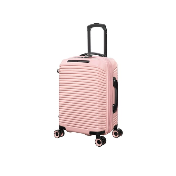 it luggage Traversed 21" Hardside Carry-On 8 Wheel Expandable Luggage Suitcase Spinner, Metallic Rose Gold