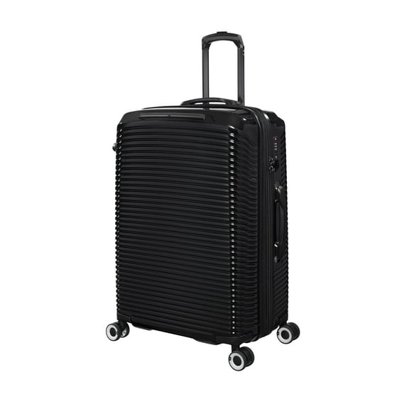 it luggage Traversed 28" Hardside Checked 8 Wheel Expandable Luggage Suitcase Spinner, Black
