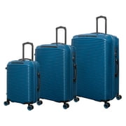 it luggage Traversed 3 Piece Hardside 8 Wheel Expandable Luggage Suitcase Spinner Set, Deep Dive