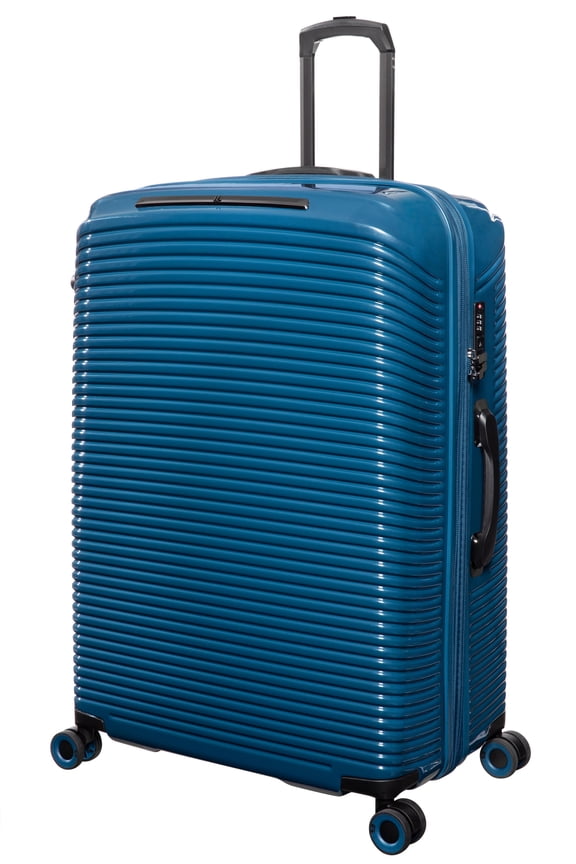 Traversed 32" Hardside Checked 8 Wheel Expandable Luggage Suitcase Spinner, Deep Dive