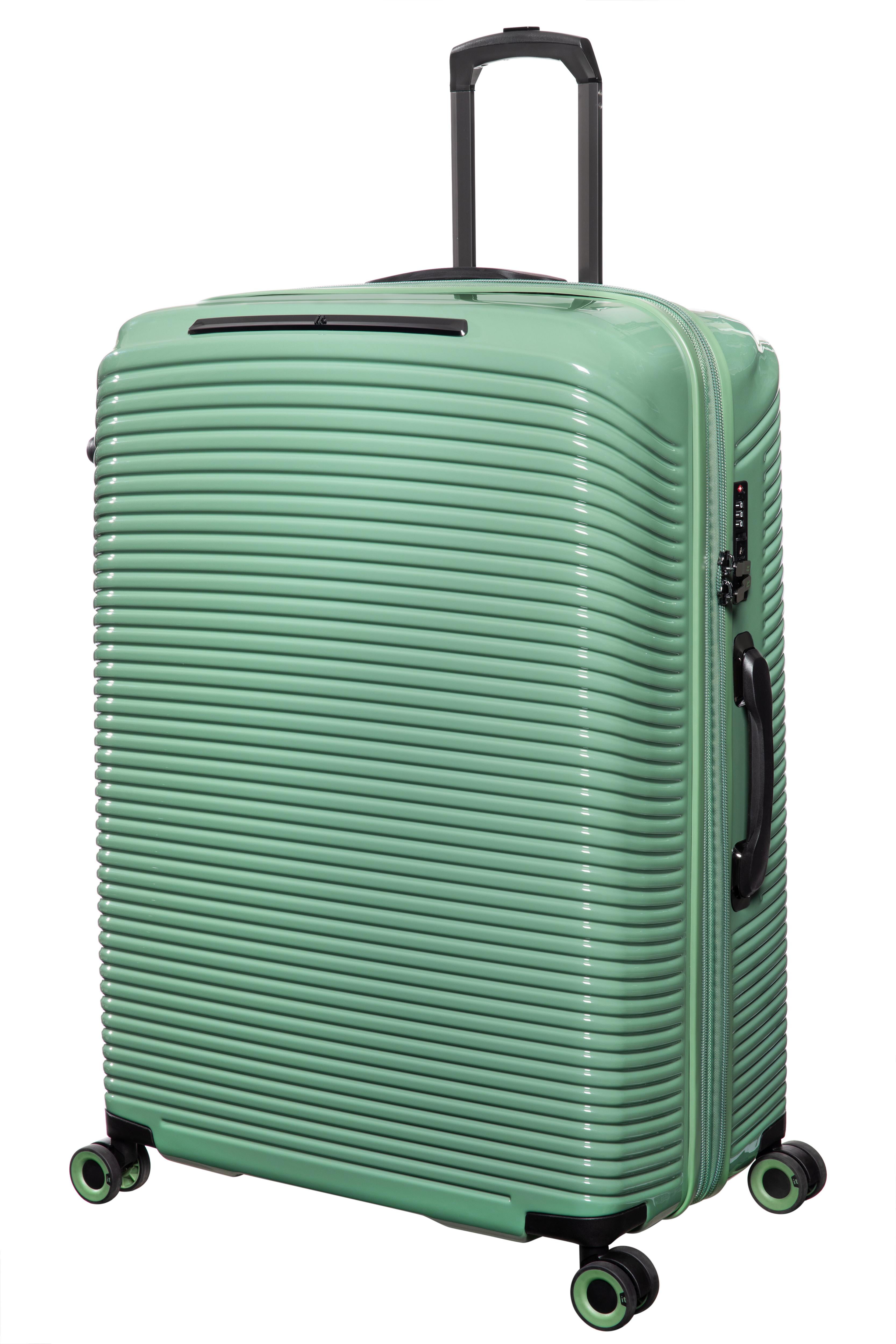 it luggage Traversed 32" Hardside Checked 8 Wheel Expandable Luggage Suitcase Spinner, Hedge Green