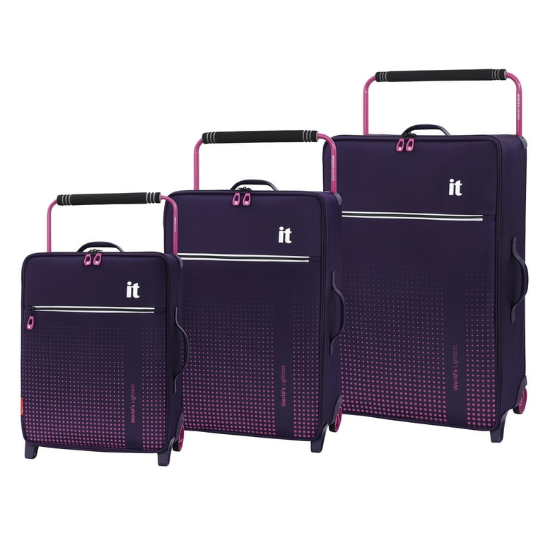 it luggage Worlds Lightest Vitalize 3pc Softside Luggage Set Walmart