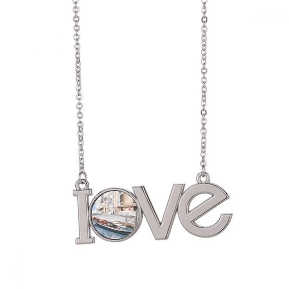 italy venice landmark national pattern love necklace pendant charm jewelry