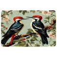 itdsatrgt Bird Flower Pattern Indoor Door Mat, NonSlip Absorbent