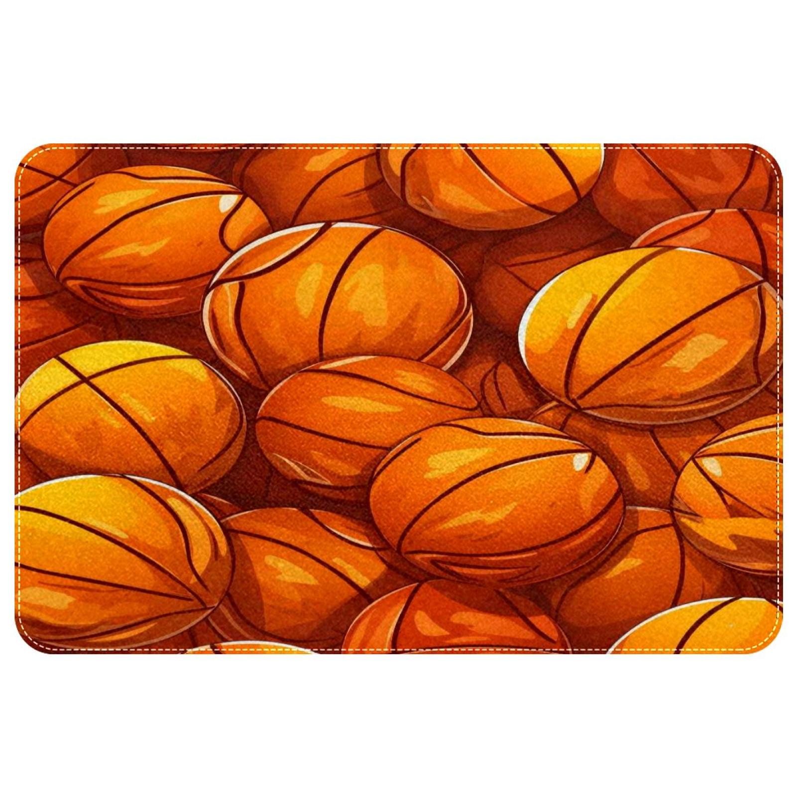 itdsatrgt Doormat Custom Indoor Door Mat, Basketball Pattern