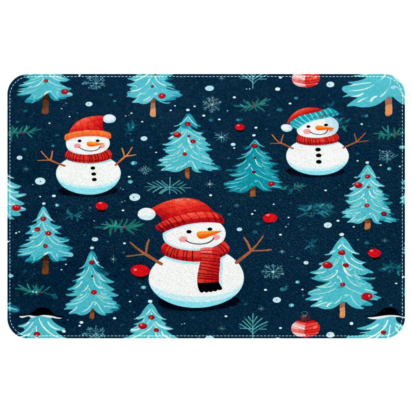 itdsatrgt Doormat Custom Indoor Door Mat, Christmas Snowman
