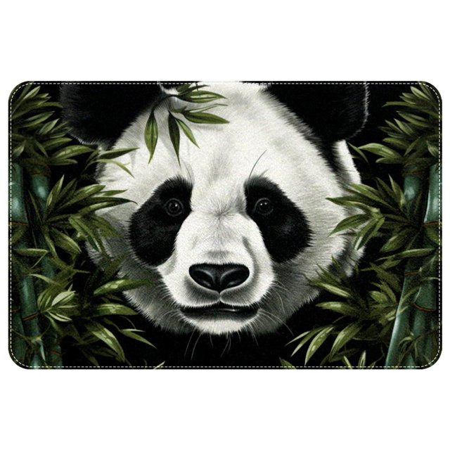 itdsatrgt Doormat Custom Indoor Door Mat, Cute Panda Pattern