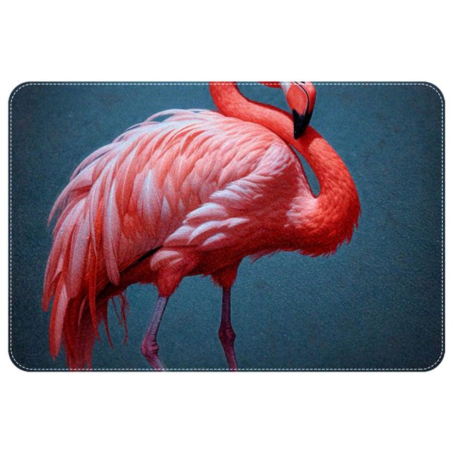 itdsatrgt Doormat Custom Indoor Door Mat, Pink Flamingo Print