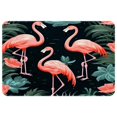 itdsatrgt Doormat Custom Indoor Door Mat, Tropical Flamingo