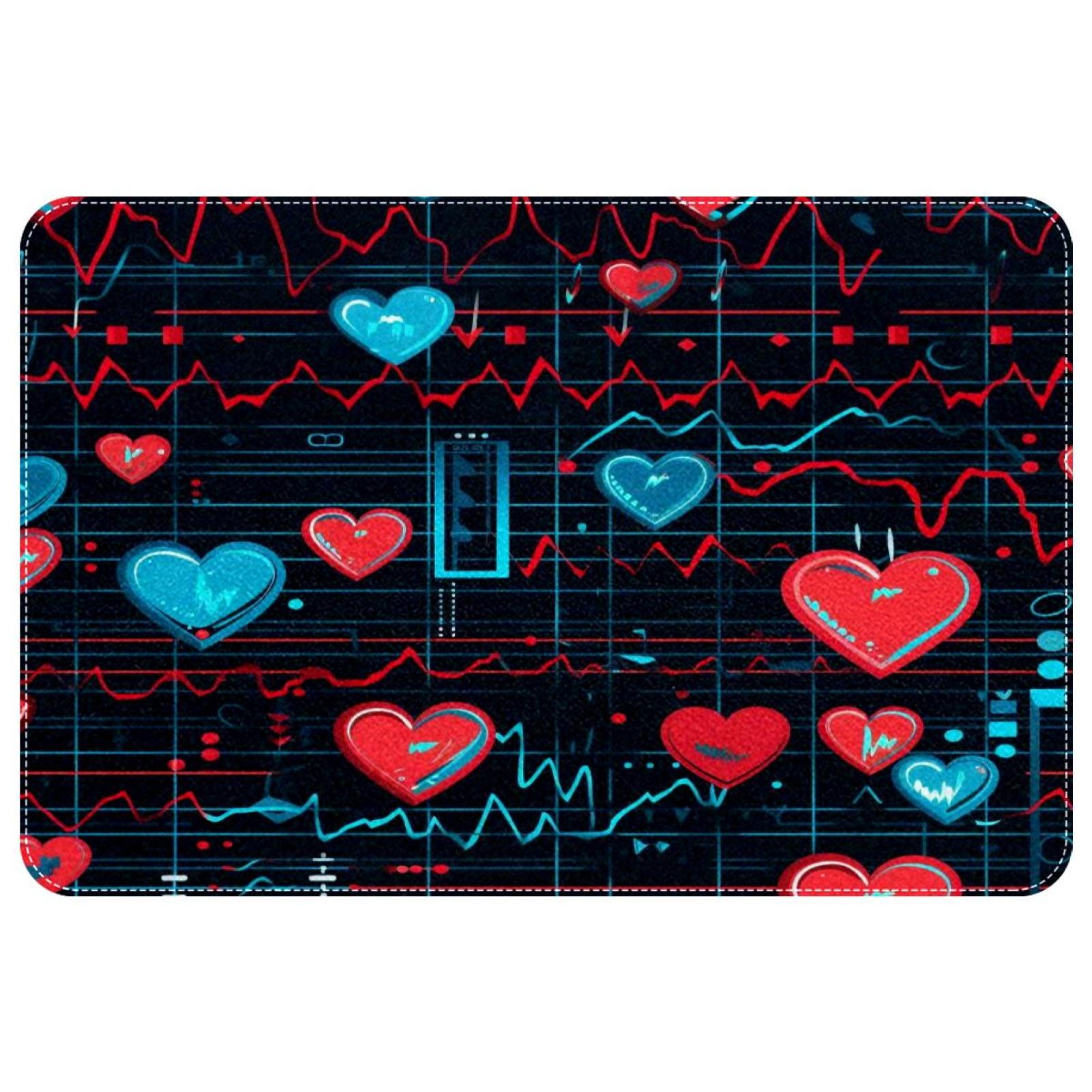 itdsatrgt Love Heart Pattern Indoor Door Mat, NonSlip Absorbent