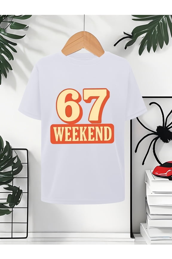 item picture 67 t shirt for boys and girls 100 print new arrival suitable for daily and party wear outing ideal gift crew neck short sleeve