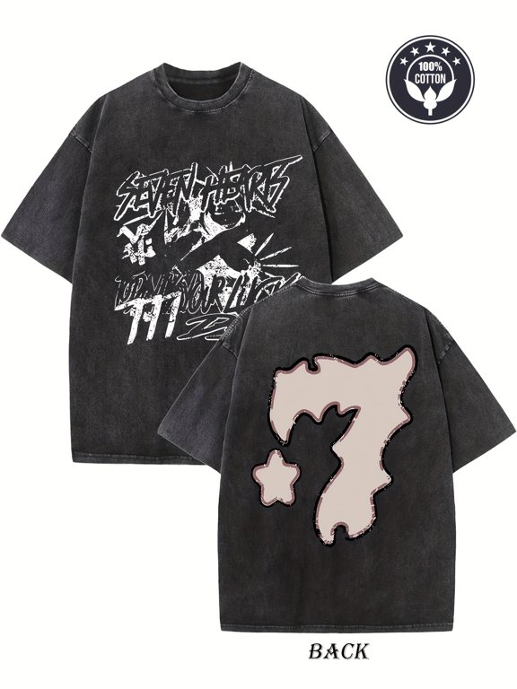 item picture creative pattern print t shirt heavy 230g duplex printing t shirt washed t shirt drop shoulder t shirt men retro street t shirt shirt loose hip hop unisex top washed out vintage t shirt