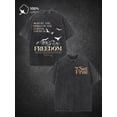 thumbnail image 1 of item picture mens washable t shirt featuring a double sided retro street made from 100 with a weight of 220g proclaiming that exists where of the lord is, 1 of 8