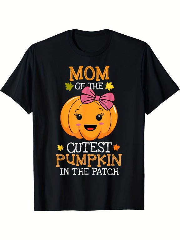 item picture of the pumpkin in womens mens t shirt soft breathable 220gsm heavyweight fabric cute pumpkin with stars unisex casual round neck short sleeve tee for fall pa
