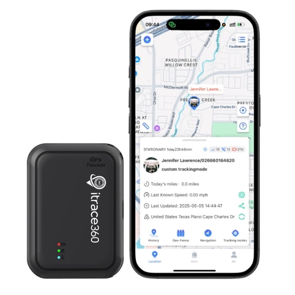 itrace360 Magnetic GPS Tracker for Vehicles & Assets | 4G LTE Real-Time Tracking | Silent Removal Alert | Waterproof | Subscription Required