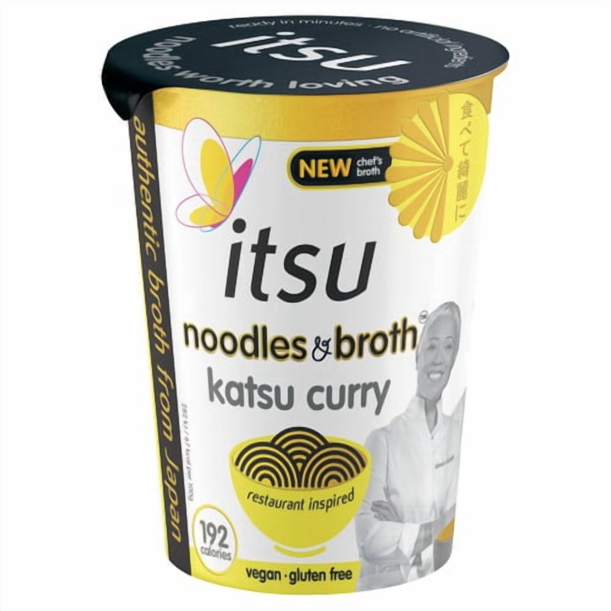 itsu katsu curry instant noodles & broth pot 64g, British Import (Pack of 3)