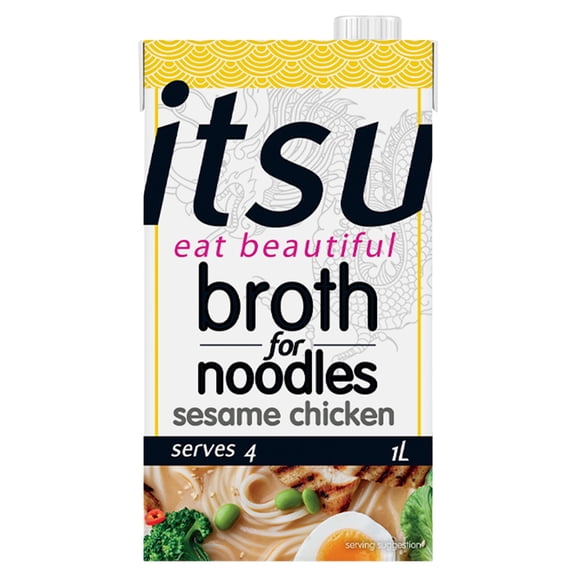 itsu sesame chicken broth for noodles 1L, Imported from Britain