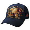 thumbnail image 1 of itvber 250 Anniversary Usa Hat,Ball Caps for Men,250th Anniversary Usa Hat,United States 250th Anniversary Hat Bald Printed Patriotic Baseball Cap For Men Women,America 250 Tribute 1 Pack, 1 of 4