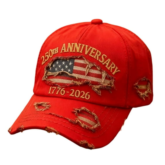 itvber 250 Anniversary Usa Hat,Ball Caps for Men,250th Anniversary Usa Hat,United States 250th Anniversary Hat Bald Printed Patriotic Baseball Cap For Men Women,America 250 Tribute 1 Pack
