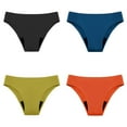 thumbnail image 1 of itvber 4-Pack Period Underwear for Women High Waisted Menstrual Panties High-Cut Cheeky Bikini Briefs Women Girls, 1 of 3