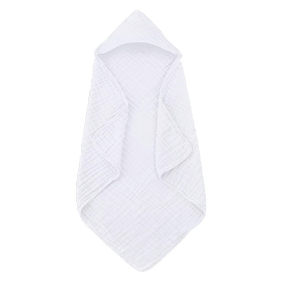 itvber Hooded Baby Towels for 1 Pack 100% Muslin Organic Cotton Baby Bath Towel with Hood for Babies Toddler Soft and Absorbent Baby Bath Essentials