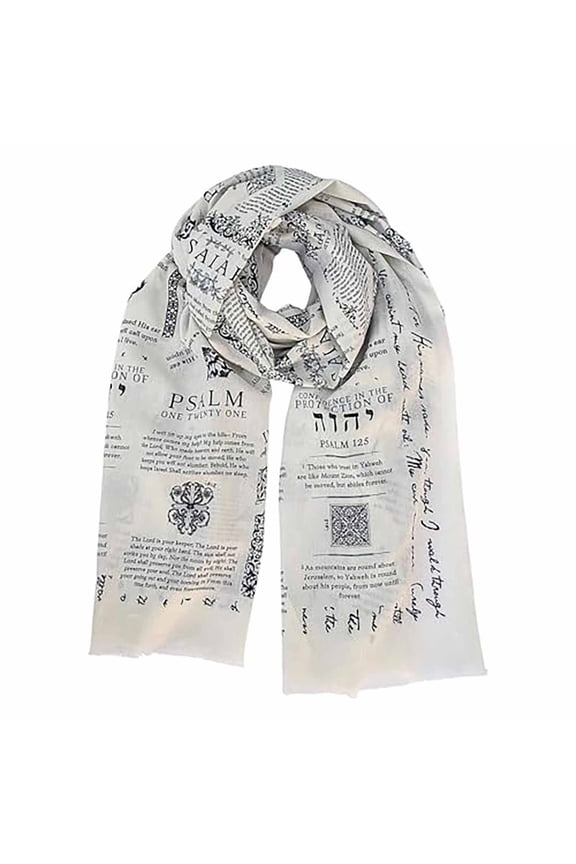 Prayer Shawl, Protection Bible Verse Prayer Scarf for Women Christian Jesus Bible Verse Shawl - 180*90cm - Lightweight Scarves for Festival Party Friends