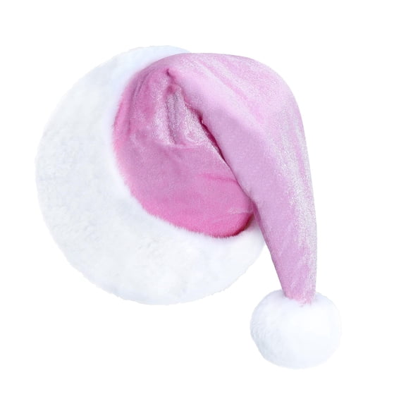 itvber Santa Hat for Adult Christmas Hats Unisex Holiday Red Velvet Double Layer Comfort Xmas Hat Santa Claus Hat for New Year Festive Party 2025 Classic Headwear