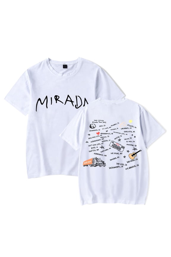 ivan cornejo Miradas Tour 2025 tshirt crewneck short sleeve summer tshirt men/women concert tops