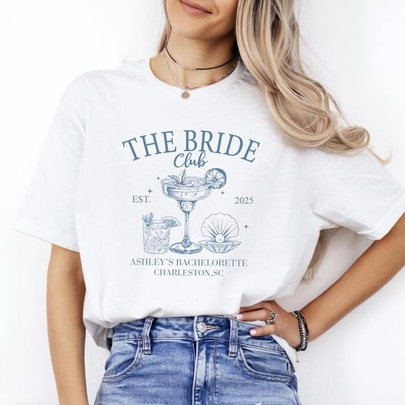 ized The Bride Club Bachelorette ShirT-S, Bach Club ShirT-S, Beach Bach Shirt