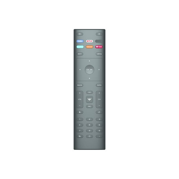 izio XRT136 Universal Remote Control for Vizio LED/LCD/HD/UHD/4K HDR Smart TVs, Black