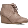 thumbnail image 1 of J. Adams Roxy Low Heel Wedge Lace Up Ankle Boot, 1 of 7
