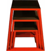 JFIT Plyometric Boxes - Made in Taiwan NO Assembly Required Single - Height Box Set and Adjustable Box Options Plyometric Platform and Jumping Agility Box for Training Conditioning Strength Training