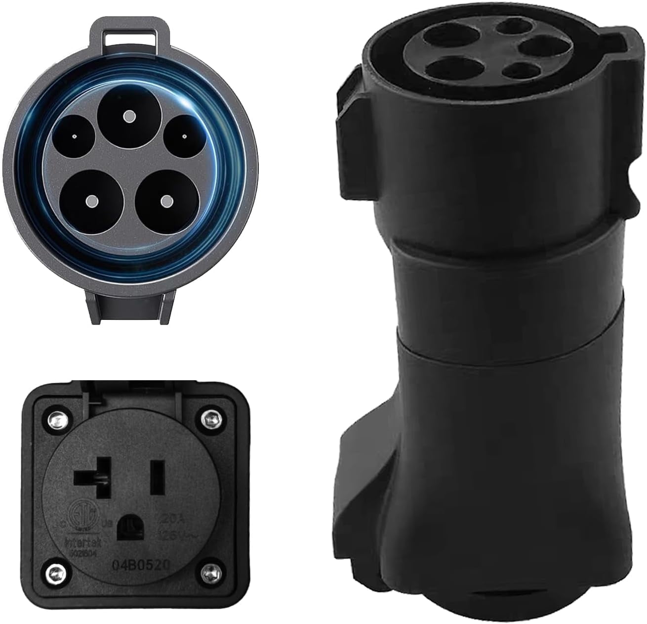 j1772 to nema 5-20, ev station charging adapter, ev adapter plug, j1772 ...
