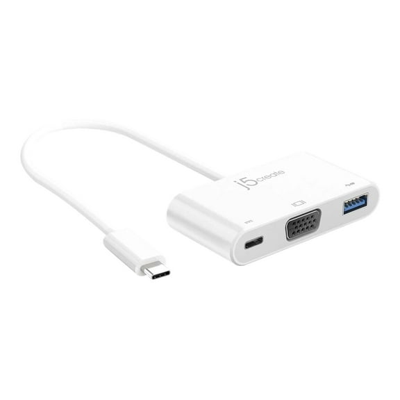 J5create USB-C to VGA & USB 3.0 - Power Delivery