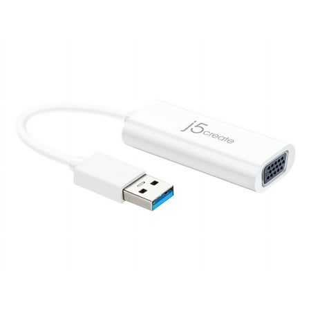j5create - USB 3.0 to VGA Multi-Monitor Adapter - White