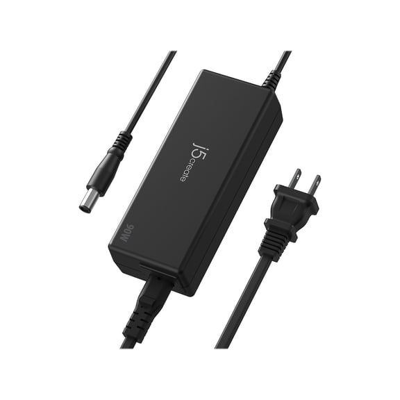 j5create 90W Power Adapter for Dell Inspiron/Latitude Laptop Black (JUP1090D)