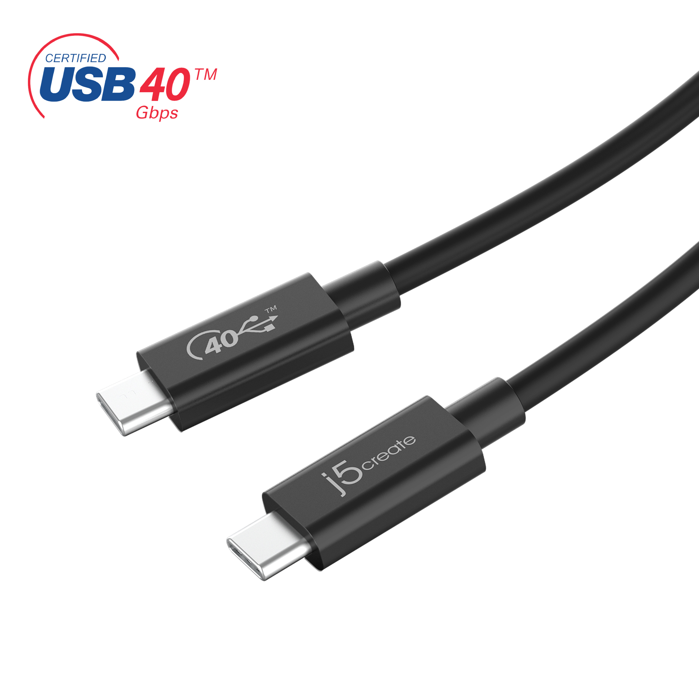j5create Full-Featured USB-C Cable (USB4 Gen 3), JUC28L08 - image 1 of 8
