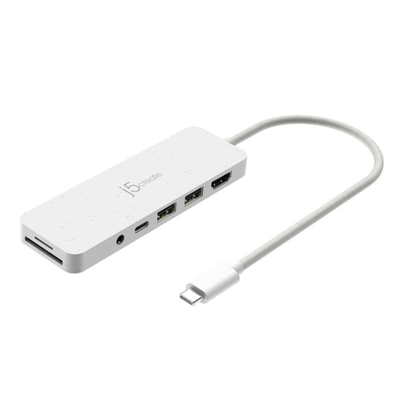 j5create USB-C Multi-Port Hub with Power Delivery, JCD373EW