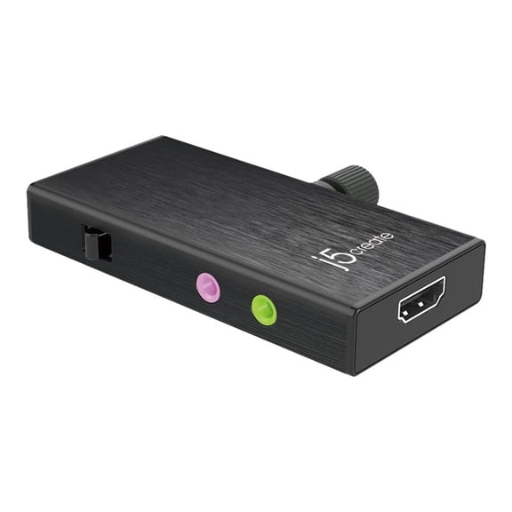 j5create - Live Capture UVC HDMI-to-USB Video Capture Card - Black