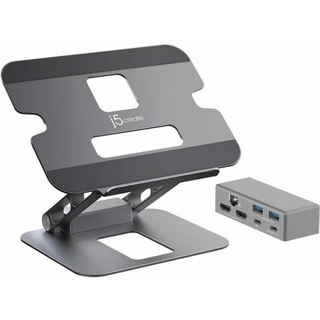 j5create - Multi-Angle Dual HDMI Docking Stand - Silver