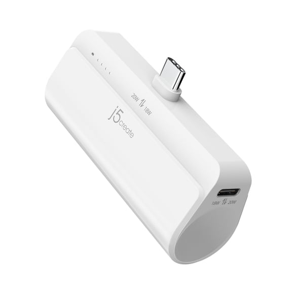 j5create USB-C Pocket Power Bank, JPB5220W
