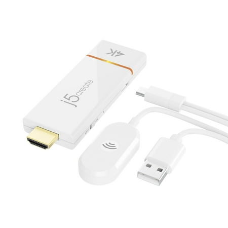 j5create - ScreenCast 4K Wireless Display Adapter - White