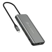 j5create USB-C Dual 4K HDMI 10Gbps Mini Dock 2.24x5.8in and 4oz 100W, JCD398