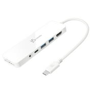 j5create USB-C  Multi-Port Hub, White, JCD373